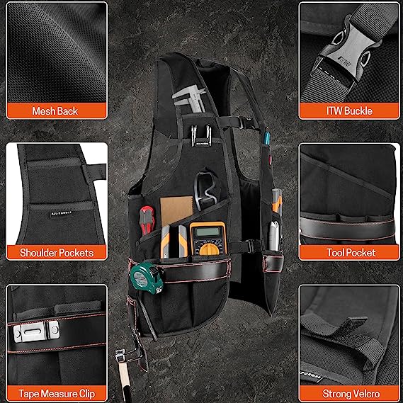 17 Pockets Tool Vest