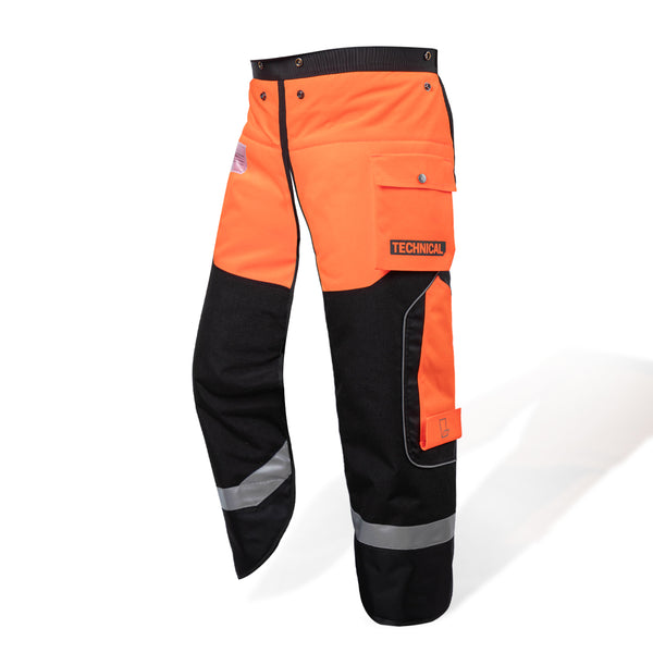 Clogger Zero Light and Cool Men's Chainsaw Pants in Hi Vis Orange