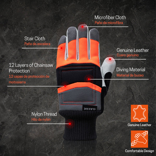 050 Classic Chainsaw Safety Gloves