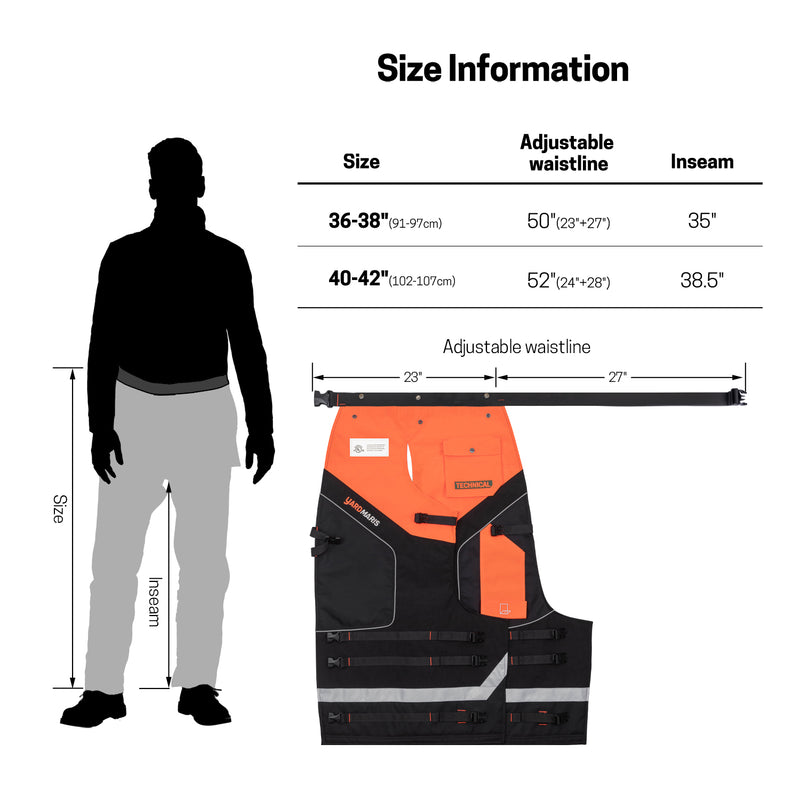 021 Chainsaw Chaps Technical Version Class A